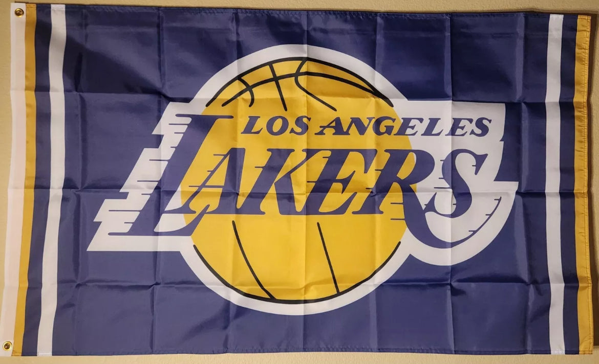 3X5 FEET LAKERS FLAGS