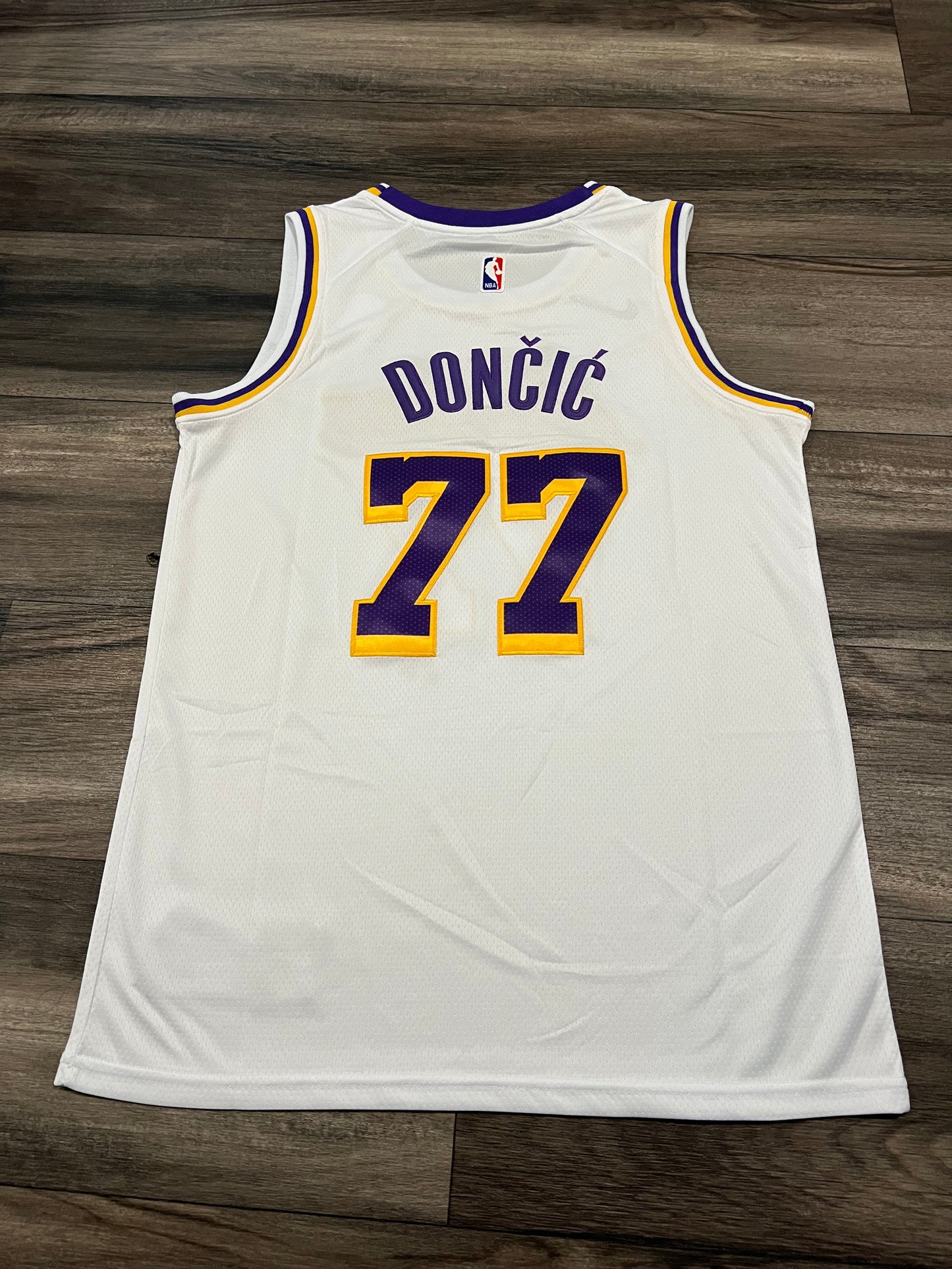 * Luka Doncic lakers white jersey